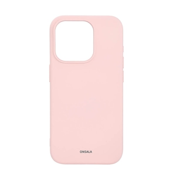 Onsala Mobilskal Silikon MagSeries Chalk Pink - iPhone 15 Pro Rosa