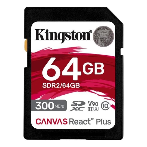 Kingston Canvas React Plus 64 Gt UHS-II -SDXC-muistikortti