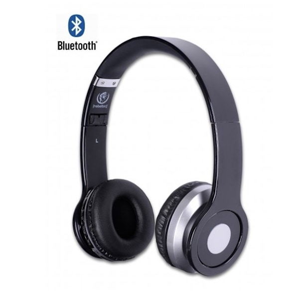 Rebeltecin langattomat kuulokkeet Bluetoothilla, kristalli, musta Svart