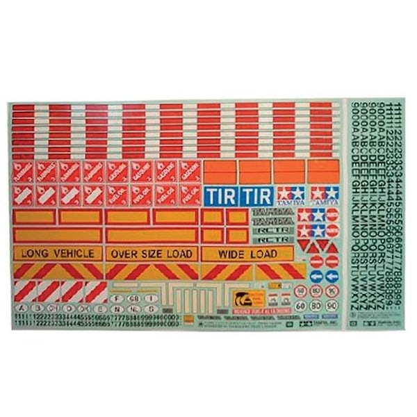 TAMIYA 1/14 Tractor/Trailer Sticker