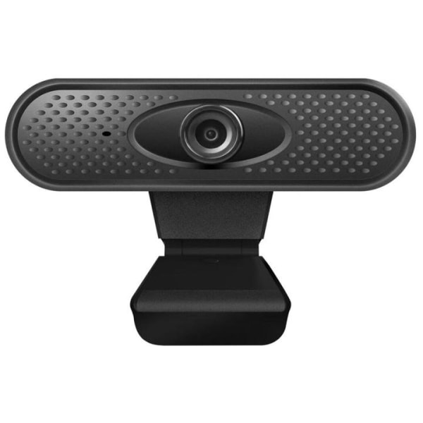 Webkamera med indbygget mikrofon, 1920x1080P, Sort