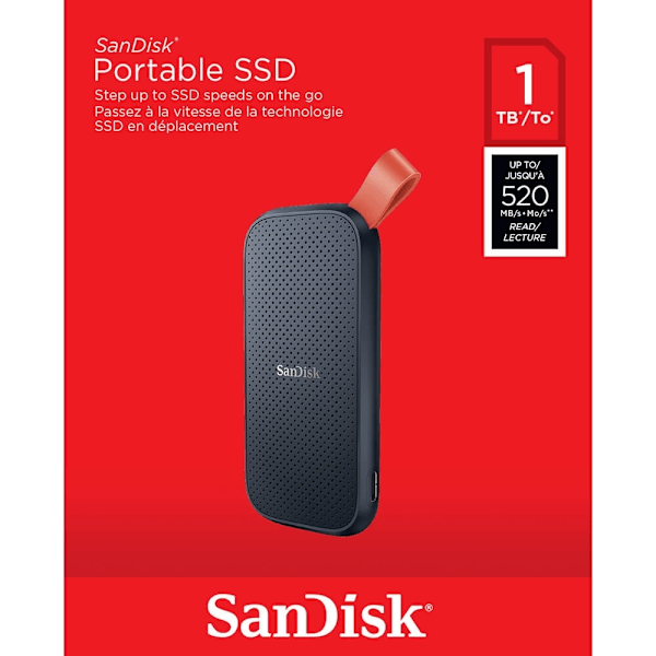 SANDISK Portable SSD 1TB 520MB/s Read USB 3.2 Gen 2