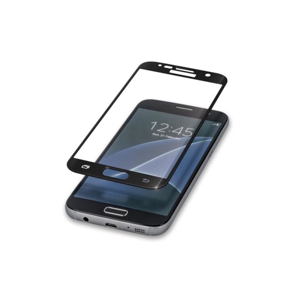 3D Härdat glas till Huawei Honor 9 - Vit ram Transparent