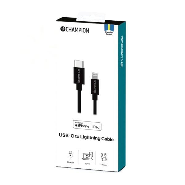 Champion Ladd&Synk kabel USB-C till Lig