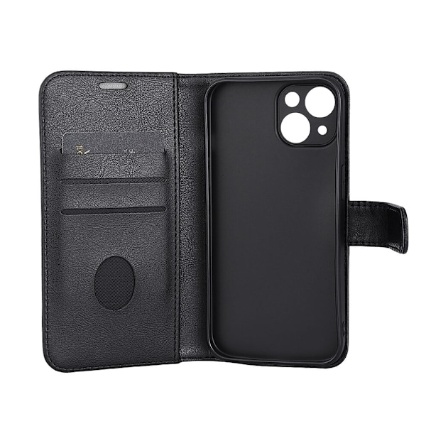 RADICOVER Flipcov Anti Radiation RFID 3 card MagS iPhone 15 Black PU Svart