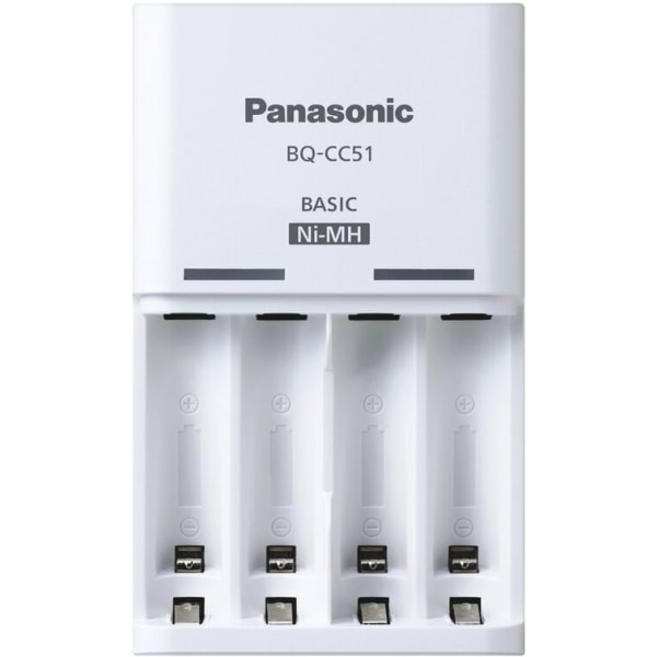 Panasonic Eneloop BQ-CC51 laddare + 4 st 2000 mAh AA-batterier