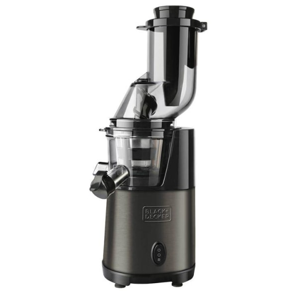 BLACK+DECKER Slow Juicer Børstet Stål