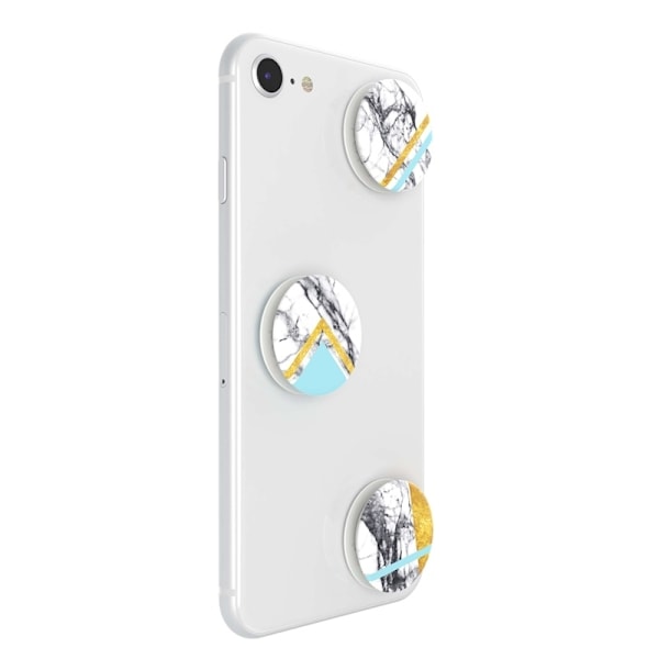 PopSockets White Marble Glam  Aftagelige MINI Grip 3-pak