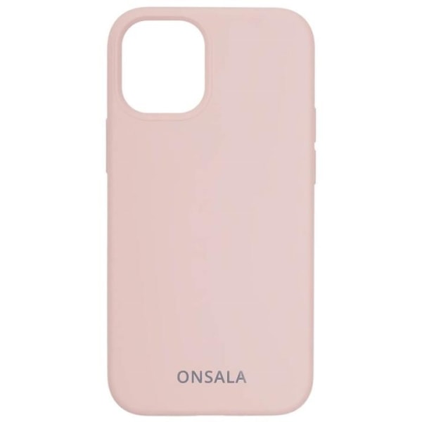 ONSALA Suojakuori Silikooni Sand Pink - iPhone 12 Mini Rosa
