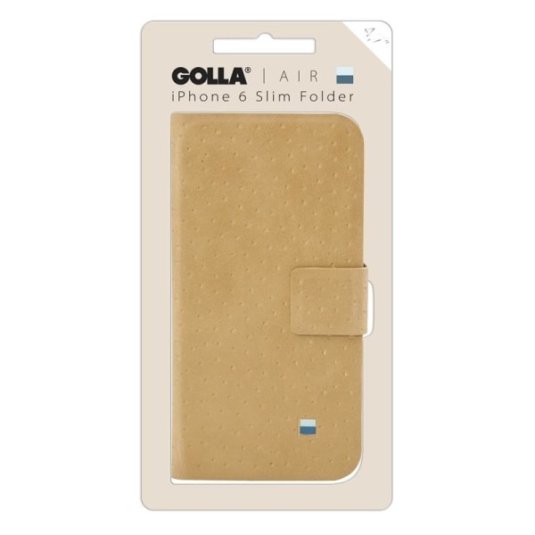 Golla AIR iPhone6/6S 4,7 Booklet Kreditkort Fudge G1728 Gul