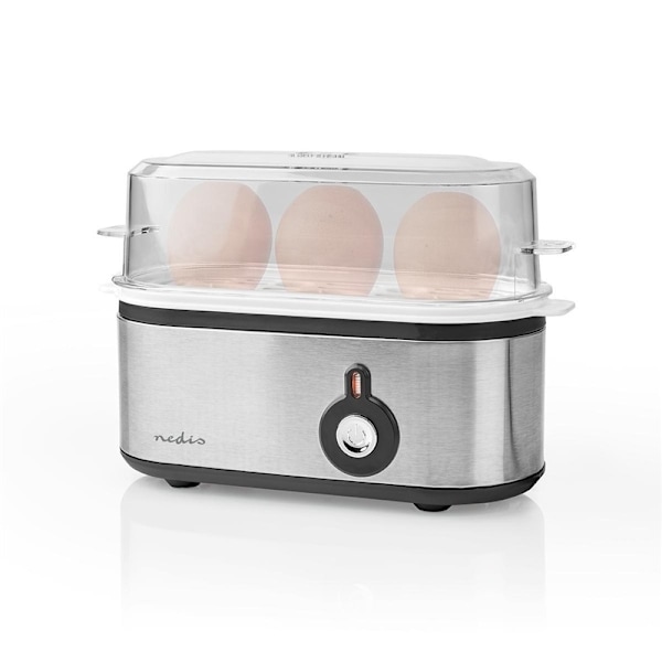 Nedis äggkokare | 3 ägg | Mätglaset | Aluminium / Svart