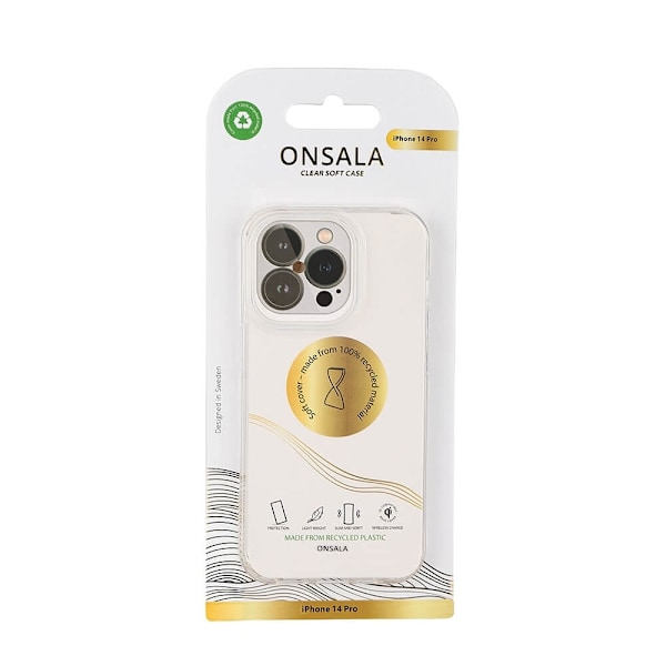 Onsala Wallet Genenvendt TPU Transparent - iPhone 14 Pro Transparent