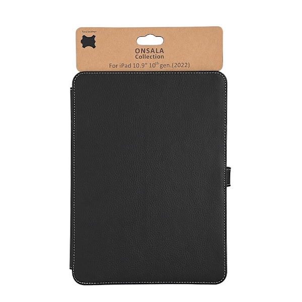 Onsala Tablet Cover Leather Sort - iPad 10,9" 10th Gen 2022 Svart