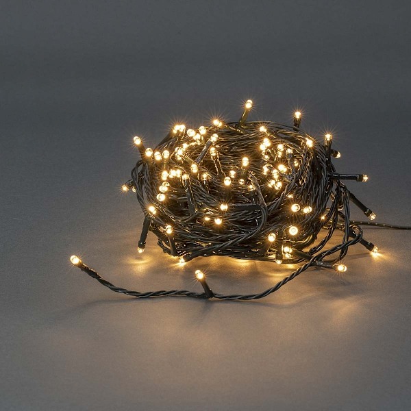 Nedis Julbelysning | Sträng | 180 LED's | Varm Vit | 13.50 m | Ljuseffekter: 7 | Inomhus eller Utomhus | Strömadapter