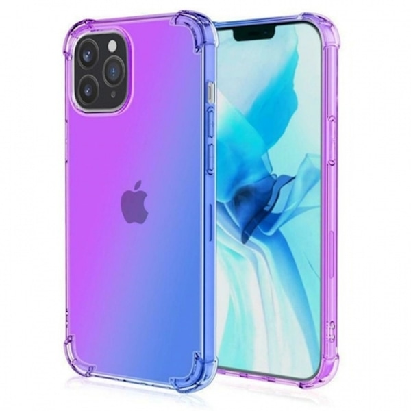 Mobilskal i TPU kompatibelt med iPhone 14 Pro, Lila & Blå Lila