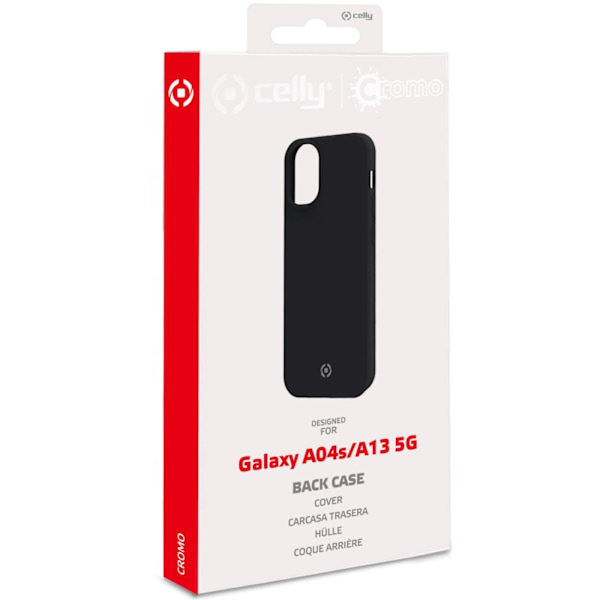 Celly Cromo Soft rubber case Galaxy A04s / A13 5G Svart