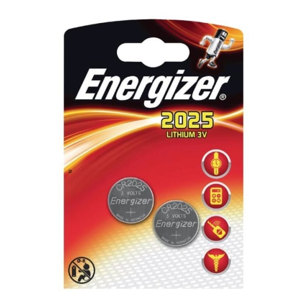 Energizer Knappcellsbatteri CR2025 2-pack (53524833300)