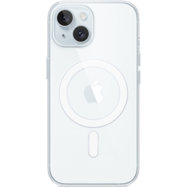 Apple iPhone 15 gennemsigtigt etui med MagSafe, gennemsigtigt Transparent