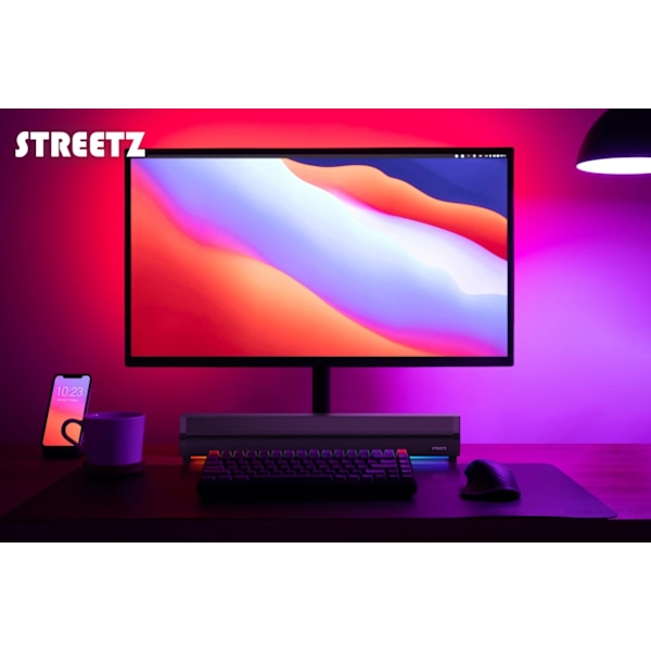 Streetz SB100 Bluetooth Soundbar, RGB light, micro SD slot