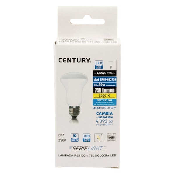 Century LED-Lamppu E27 R63 8 W 806 lm 3000 K