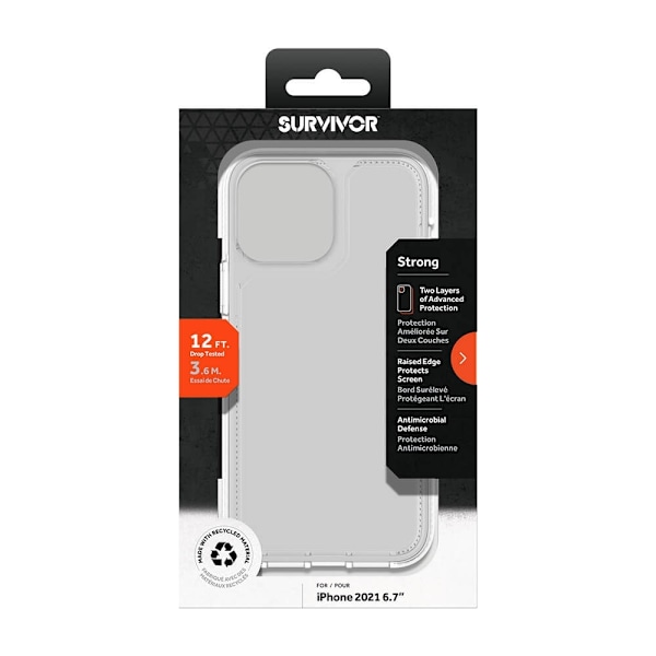 SURVIVOR Mobilcover Survivor Strong iPhone 13 Pro Max Transparent Transparent