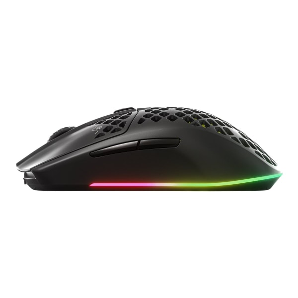 SteelSeries Aerox 3 2022 Edition - Optisk Trådlös Gamingmus, Svart