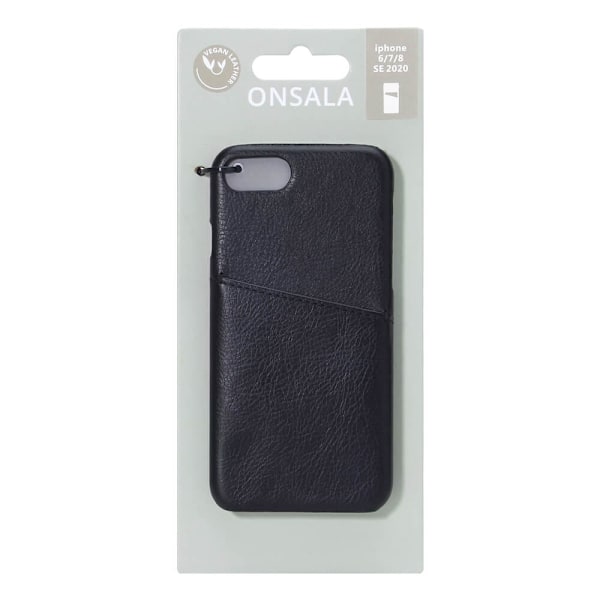 Onsala Mobilskal Svart med Kortfack iPhone 6/7/8/SE Svart