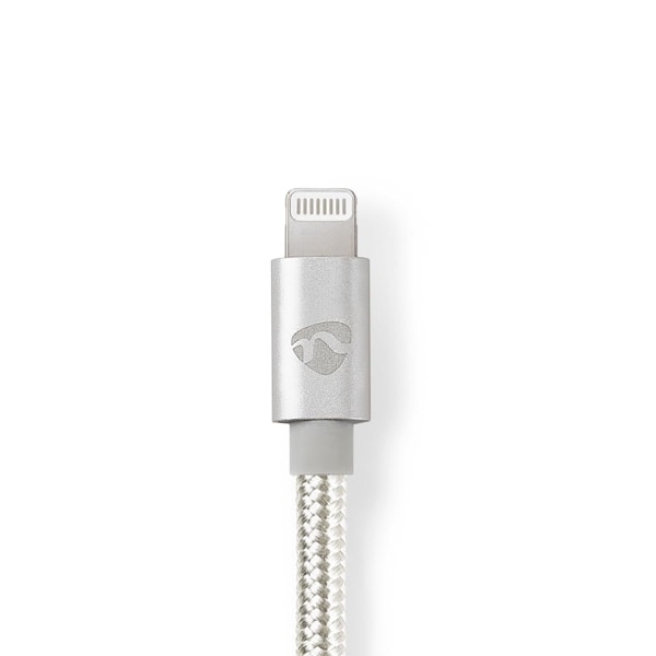 Nedis Lightning Adapter | Apple Lightning, 8-stifts | 3.5 mm Hane | Guldplaterad | 1.00 m | Rund | Nylon