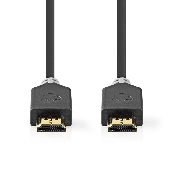 Nedis Ultra High Speed ​​HDMI ™ kabel | HDMI™ Stik | HDMI™ Stik | 8K@60Hz | 48 Gbps | 2.00 m | Runde | 6.5 mm | Antracit | Box