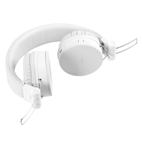 STREETZ Foldable on-ear BT headset, 3.5 mm, white Vit