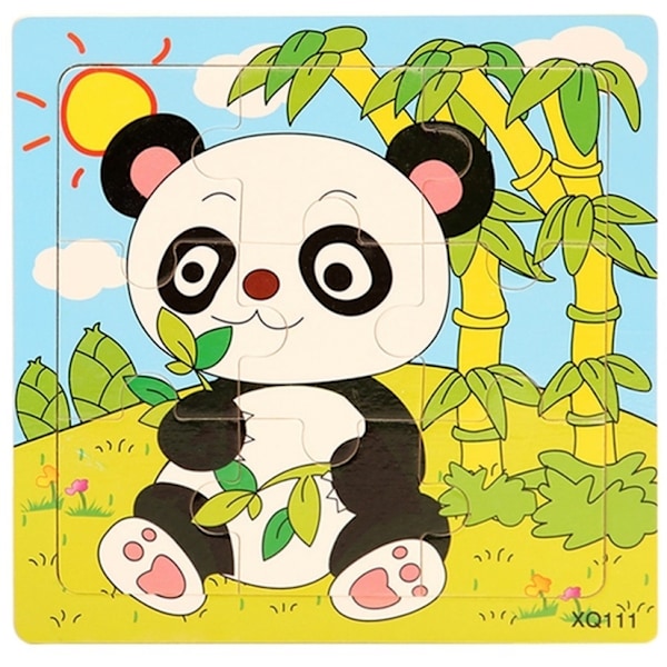 9-bitars pussel, Panda