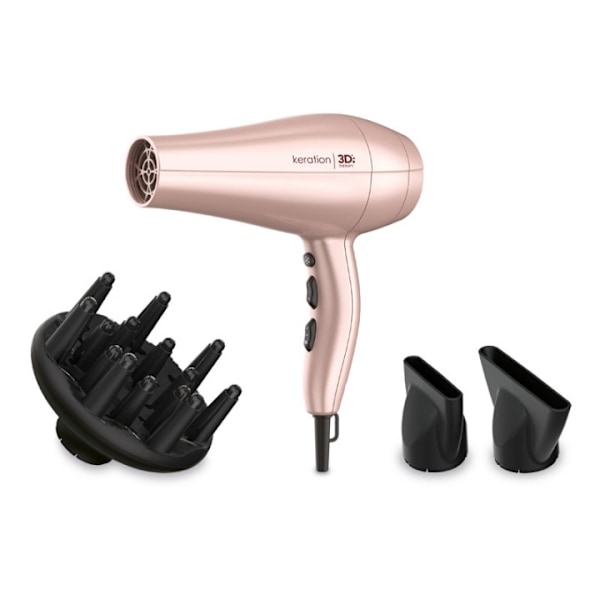 GA.MA Keration Line Hairdryer GH3537 Lyserød