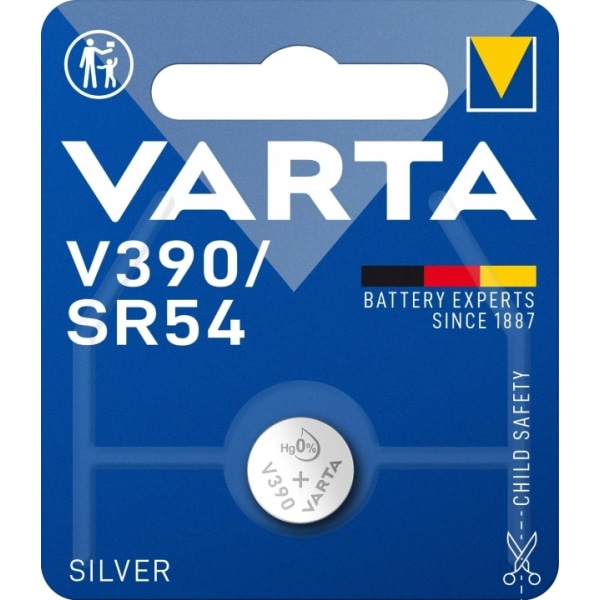 Varta V390/SR54 hopeakolikko 1 kpl