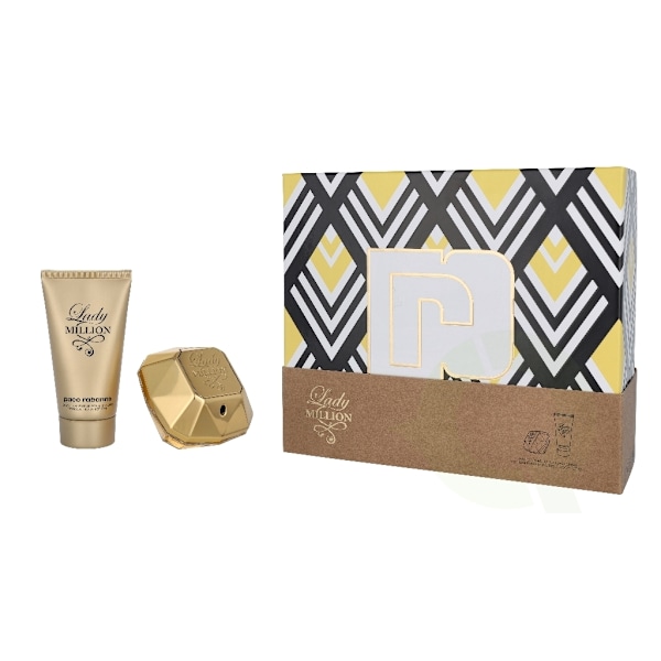 Paco Rabanne Lady Million Giftset 125 ml, Edp Spray 50ml/Body Lotion 75ml