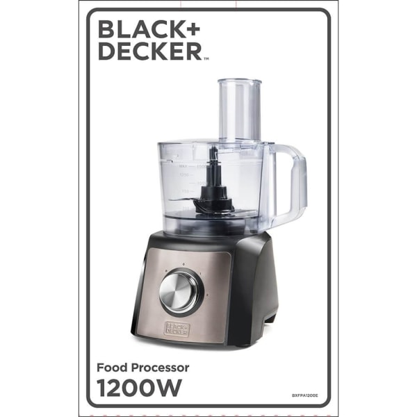 BLACK+DECKER Matberedare 1200W Borstat Stål