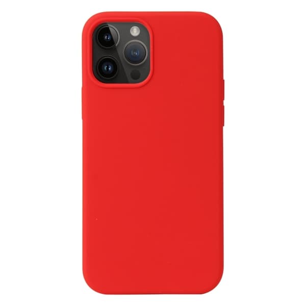 Silikonikuori iPhone 14 Pro Maxille, Punainen Röd
