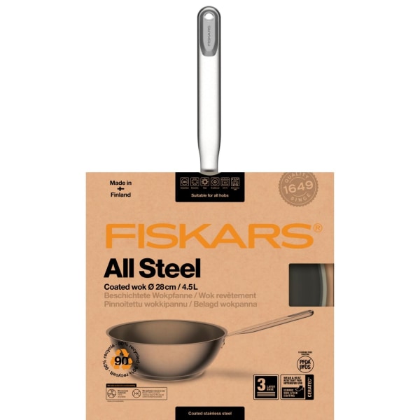 Fiskars All Steel wok 28 cm