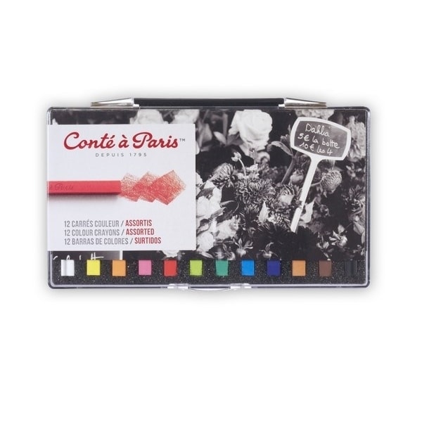 CONTE Plastic Box X12 Coloured Carres Ass