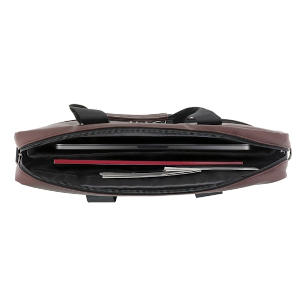 DELTACO notebook bag, for 15.6" laptops, 6 pockets, brown