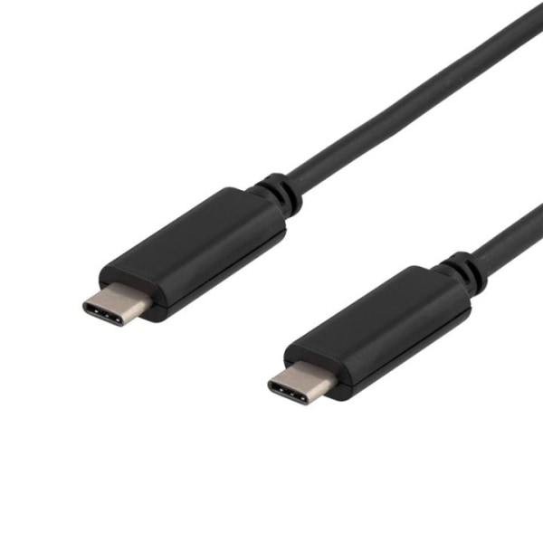 DELTACO USB 3.1 kabel, Gen 1, Typ C - Typ C, 1m, svart