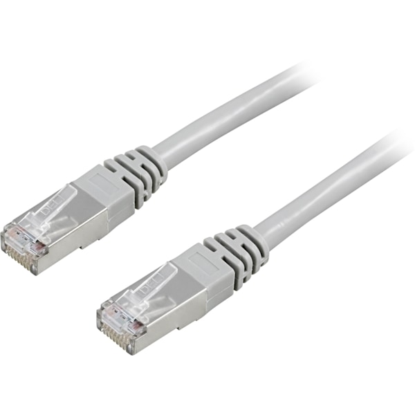 DELTACO, F/UTP, Cat5e patchkabel, 20m, grå