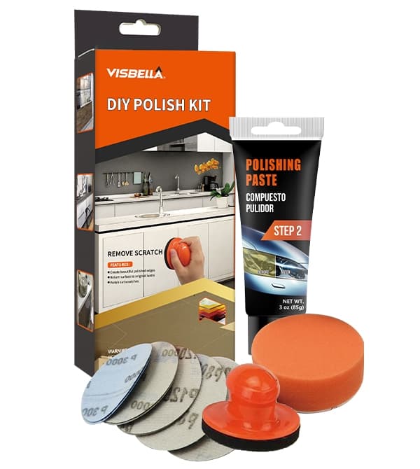 Visbella DIY Plastic Plate Polering Kit - Color Box
