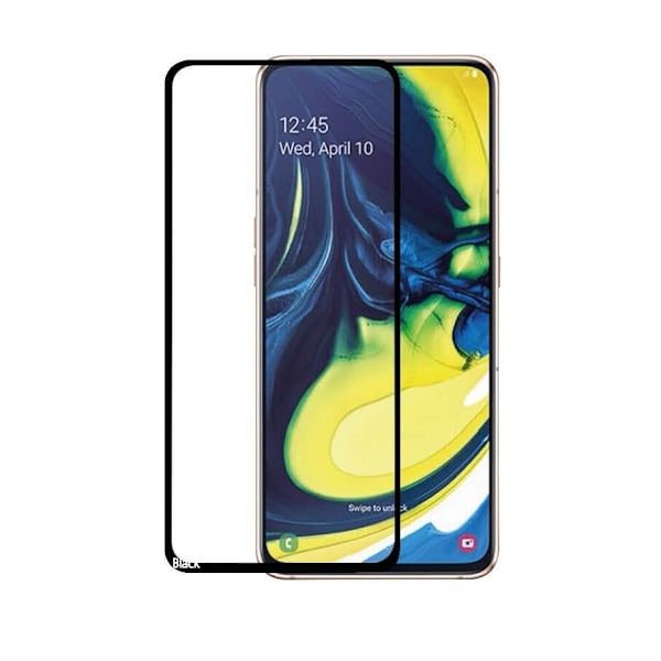 GEAR Hærdet Glas 3D Gummed Full Cover Sort Samsung A71/A81/Note 10 Lite Transparent
