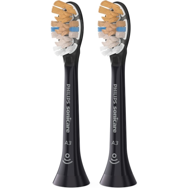 Philips A3 Premium All-in-One - Brush head, black, 2 pcs