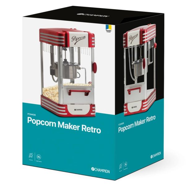 Champion Popcornmaskin Retro XL Röd Metallic PCM406