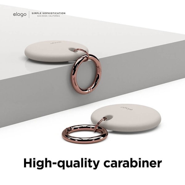 elago Etui med nøglering til AirTag Lysegrå