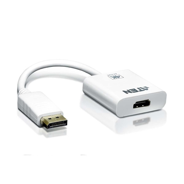 aten DisplayPort Kaapeli DisplayPort Uros - HDMI Naaras 0.15 m Valkoinen