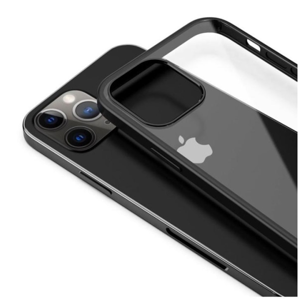 Tyylikäs puhelinkotelo iPhone 12 Pro Maxille, Musta Svart