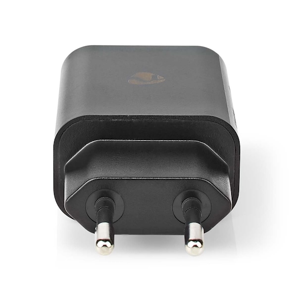 Nedis Väggladdare | 18 W | Snabbladdnings funktion | 1.5 / 2.0 / 3.0 A | Antal utgångar: 1 | USB-A | Utan kabel | Automatiskt val av Spänning | Svart
