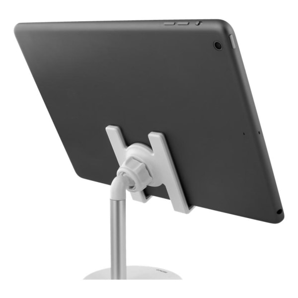 Desk phone and tablet holder white